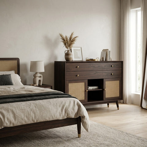 PRITI Solid Sheesham Wood Chest Of Drawers for Living Room | Bedroom