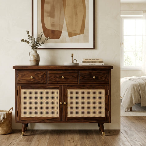 PRITI Solid Sheesham Wood Chest Of Drawers for Living Room | Bedroom