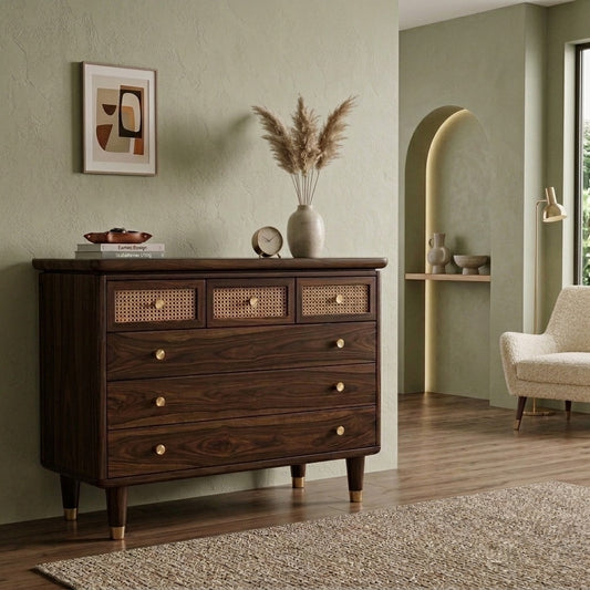PRITI Solid Sheesham Wood Chest Of Drawers for Living Room | Bedroom