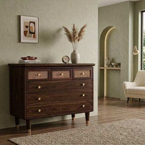 PRITI Solid Sheesham Wood Chest Of Drawers for Living Room | Bedroom