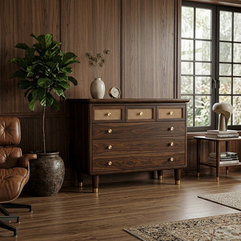 PRITI Solid Sheesham Wood Chest Of Drawers for Living Room | Bedroom