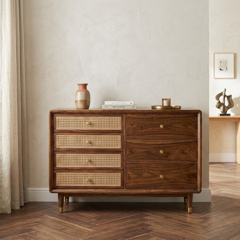 PRITI Solid Sheesham Wood Chest Of Drawers for Living Room | Bedroom