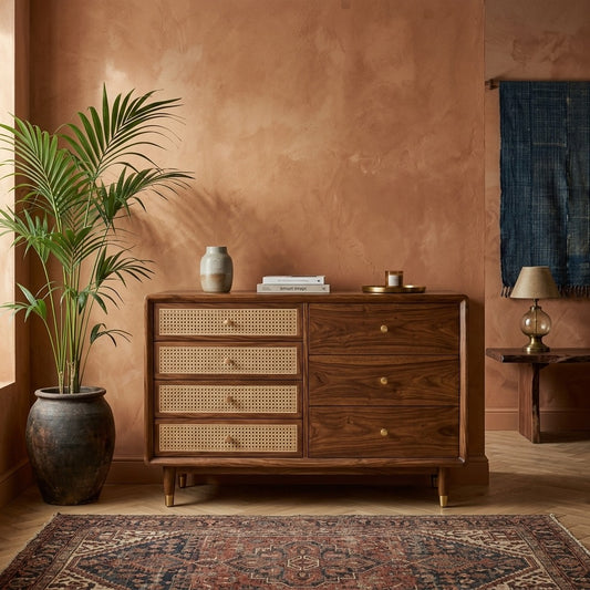 PRITI Solid Sheesham Wood Chest Of Drawers for Living Room | Bedroom