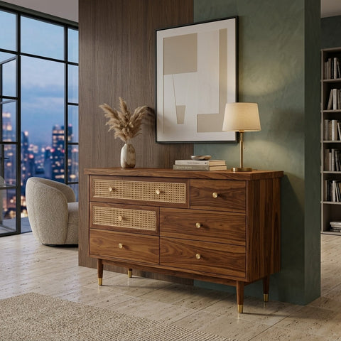 PRITI Solid Sheesham Wood Chest Of Drawers for Living Room | Bedroom