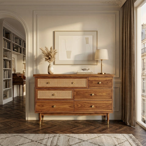 PRITI Solid Sheesham Wood Chest Of Drawers for Living Room | Bedroom