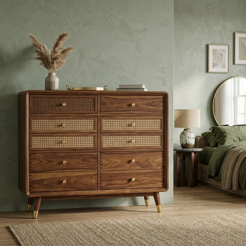 PRITI Solid Sheesham Wood Chest Of Drawers for Living Room | Bedroom
