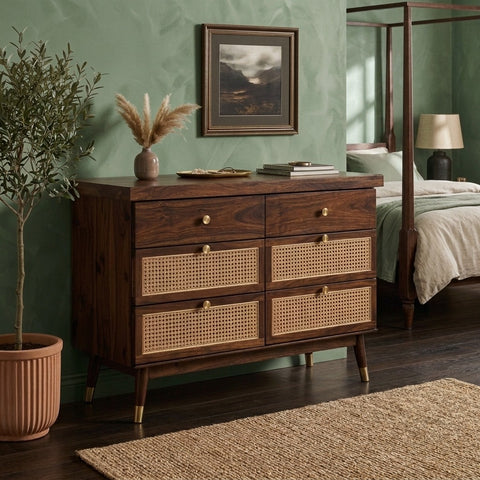 PRITI Solid Sheesham Wood Chest Of Drawers for Living Room | Bedroom