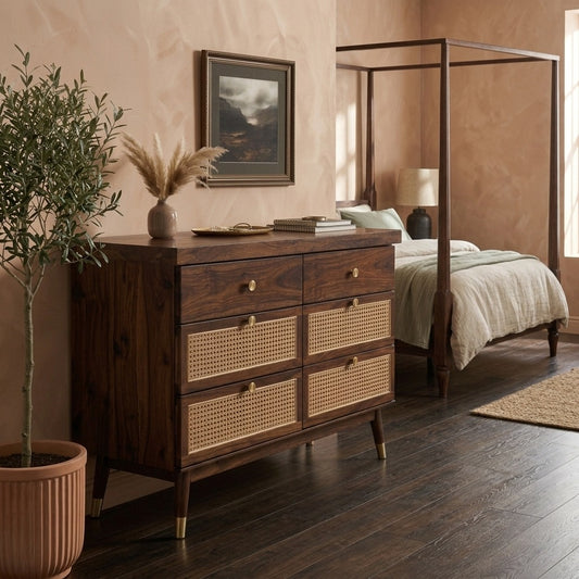 PRITI Solid Sheesham Wood Chest Of Drawers for Living Room | Bedroom