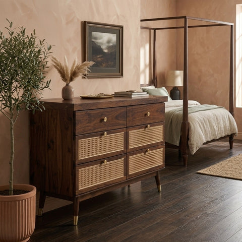 PRITI Solid Sheesham Wood Chest Of Drawers for Living Room | Bedroom