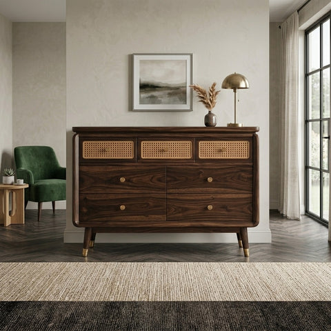 PRITI Solid Sheesham Wood Chest Of Drawers for Living Room | Bedroom