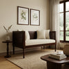 PRITI Sheesham Wood Diwan Bed (Walnut Finish)