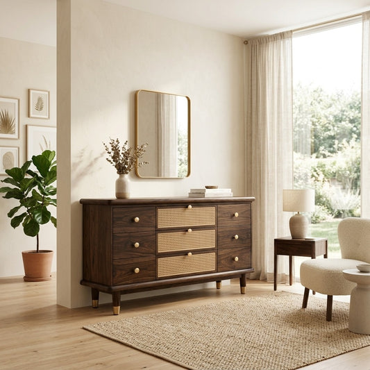 PRITI  Solid Sheesham Wood Chest Of Drawers for Living Room | Bedroom