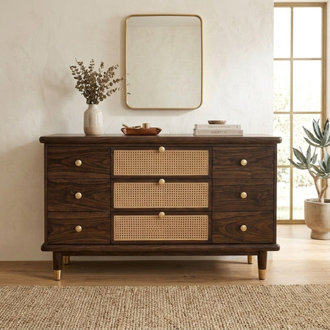 PRITI  Solid Sheesham Wood Chest Of Drawers for Living Room | Bedroom