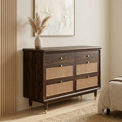 PRITI Solid Sheesham Wood Chest Of Drawers for Living Room | Bedroom