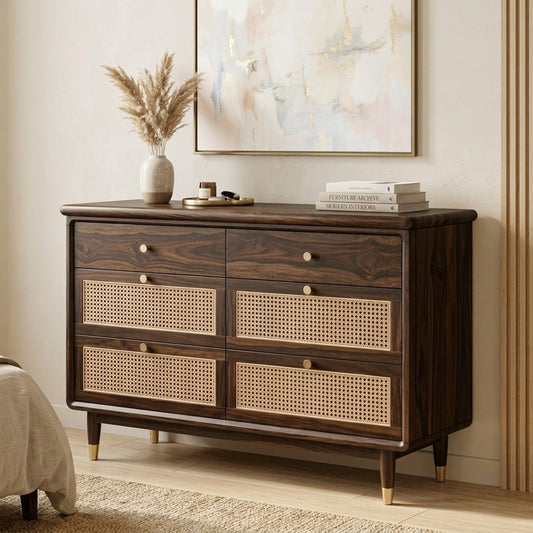 PRITI Solid Sheesham Wood Chest Of Drawers for Living Room | Bedroom