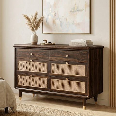 PRITI Solid Sheesham Wood Chest Of Drawers for Living Room | Bedroom