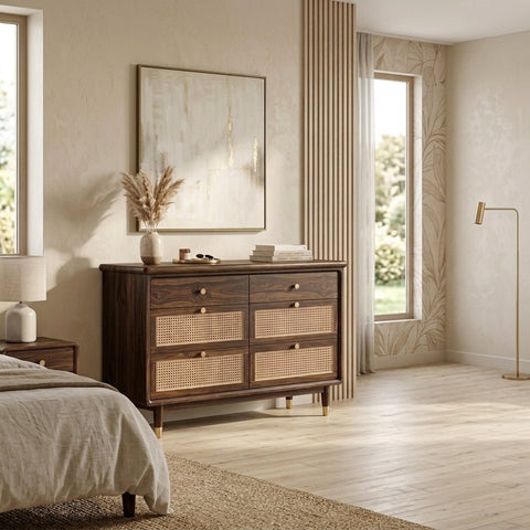 PRITI Solid Sheesham Wood Chest Of Drawers for Living Room | Bedroom
