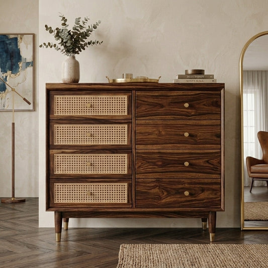 PRITI Solid Sheesham Wood Chest Of Drawers for Living Room | Bedroom