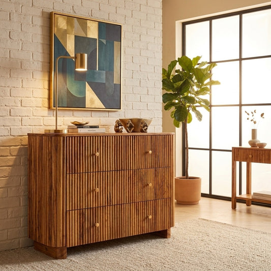 PRITI Mango Wood 6 Drawer Chest