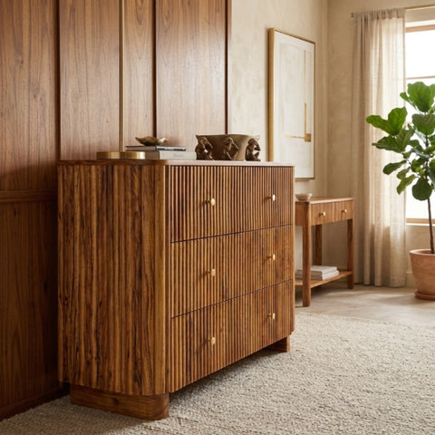 PRITI Mango Wood 6 Drawer Chest