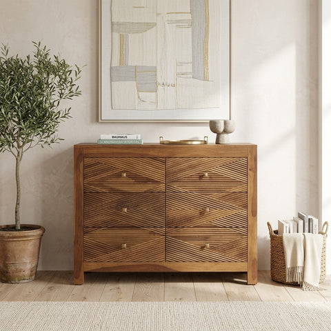 PRITI sheesham wood chest of drawers