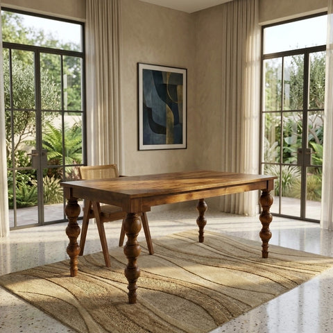 PRITI Mango Wood 6 Seater Dining Table