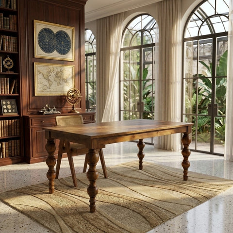 PRITI Mango Wood 6 Seater Dining Table