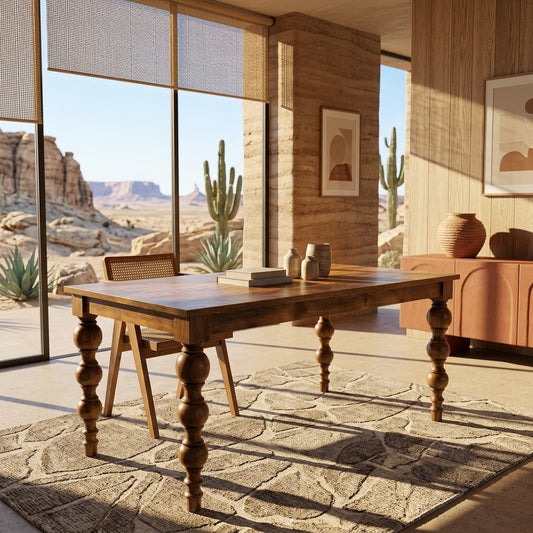 PRITI Mango Wood 6 Seater Dining Table