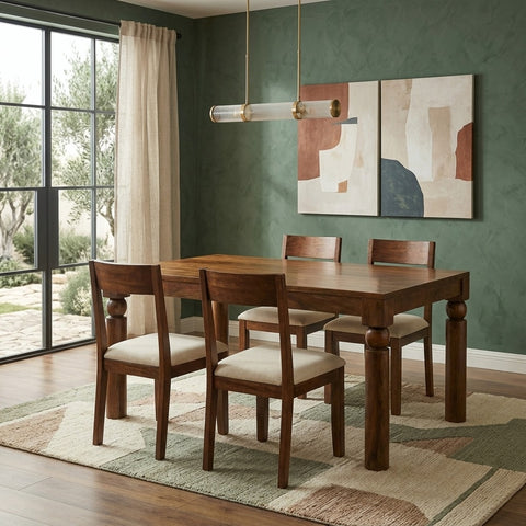 PRITI Mango Wood 6 Seater Dining Table