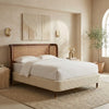 PRITI Rattan Solid Wood Bed-All Sizes