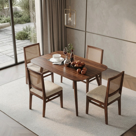 PRITI 4 Seater Solid Sheesham Wood Dining Table