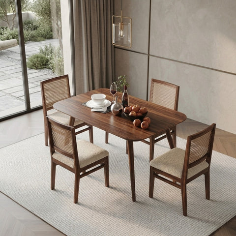 PRITI 4 Seater Solid Sheesham Wood Dining Table