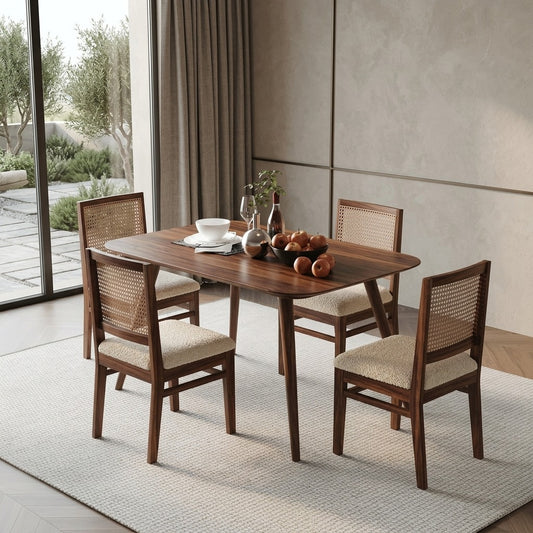 PRITI 4 Seater Solid Sheesham Wood Dining Table