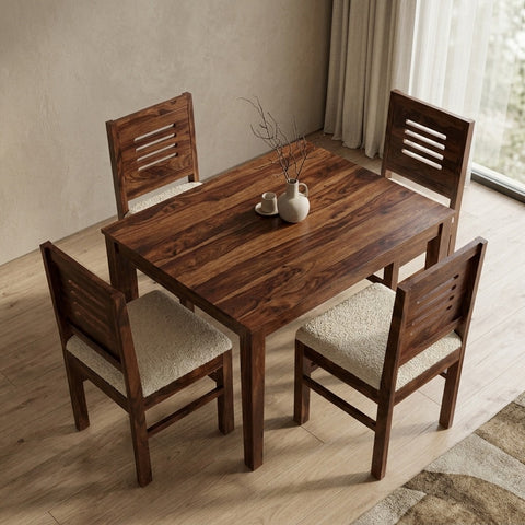 PRITI 4 Seater dining table made of solid sheesham wood