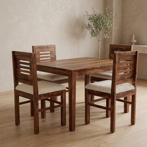 PRITI 4 Seater dining table made of solid sheesham wood