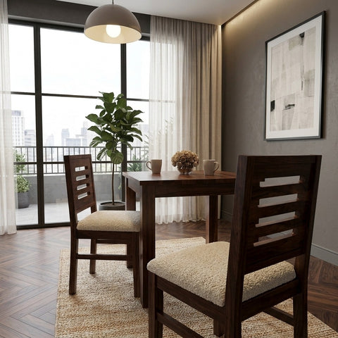 PRITI Sheesham Wood Dining Table 2 Seater Set