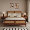 PRITI Wooden Queen Size bed without Storage