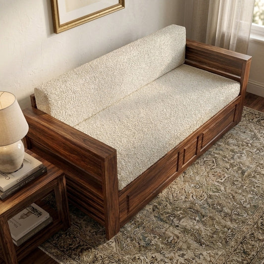 PRITI Sofa Bed with Storage | Three Seater Sofa Cum Queen Bed – 72