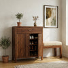 PRITI Solid Wood Sheesham Shoe Rack (Walnut Sheesham Finish)