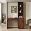 PRITI Sheesham Wood Dressing Table with Mirror and Storage ( walnut  Finish)