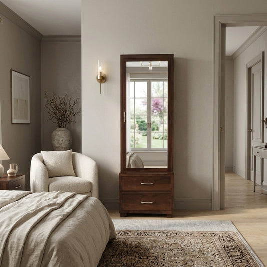 PRITI Sheesham Wood dressing table with storage