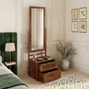 PRITI Solid Sheesham Wood Dresser With Two Drawer