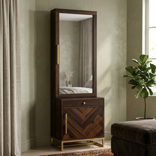 PRITI Sheesham Wood dressing table with storage