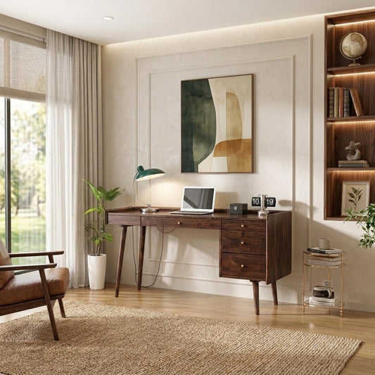 PRITI Solid Wood Study Table for Students