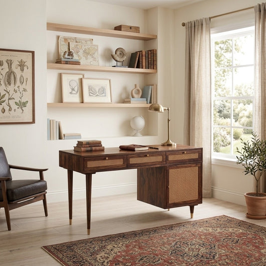 PRITI Solid Wood Study Table for Students