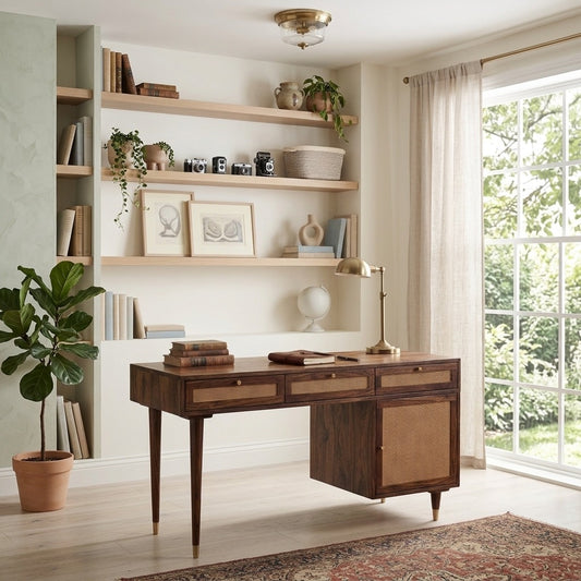 PRITI Solid Wood Study Table for Students