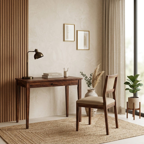 PRITI Sheesham Wood Study Table and Chair Set for Students | Kids | Adults