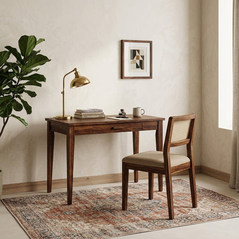 PRITI Sheesham Wood Study Table and Chair Set for Students | Kids | Adults