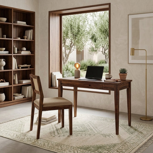 PRITI Sheesham Wood Study Table and Chair Set for Students | Kids | Adults