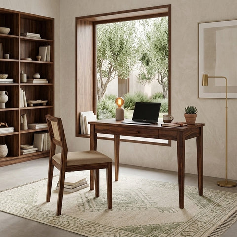 PRITI Sheesham Wood Study Table and Chair Set for Students | Kids | Adults